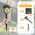 thumbnail image 5 of TopZoo Solar Lights Outdoor Pathway, 6 Pack Solar Garden Stake Lights for Yard Patio Walkway Planter Pool, LED Waterproof, Warm White, 5 of 6