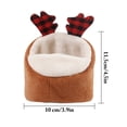 thumbnail image 3 of Hamster Warm Nest Antlers Rabbit Ears Mini Hamster Nest Guinea Pig Nest Bed, 3 of 10
