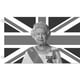 thumbnail image 1 of Bandera de Su Majestad CHAO bandera conmemorativa de La reina 1926-2022 35 X 59 pulgadas, 1 of 1