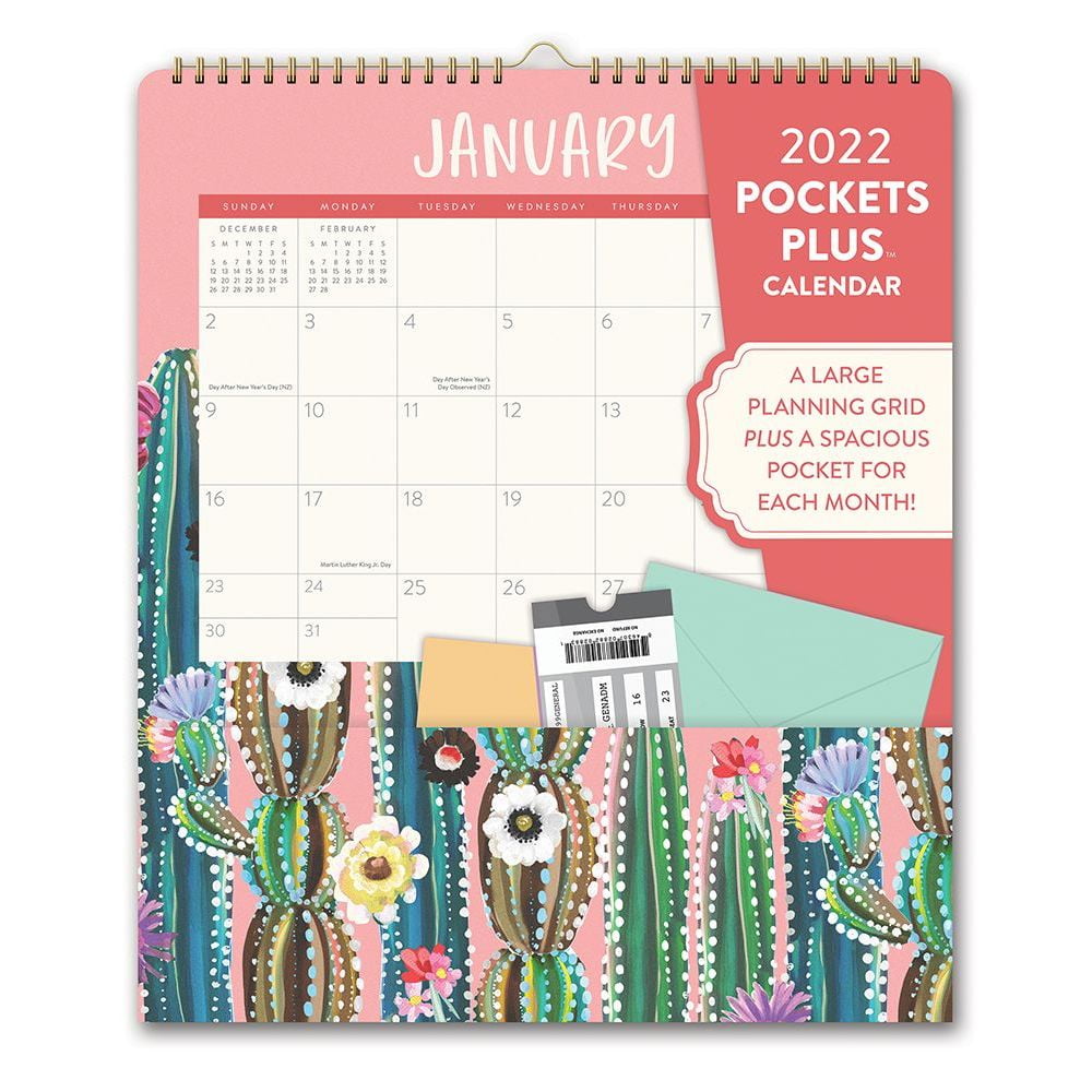 desert blossoms plus 2022 pocket wall calendar walmart com