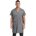 thumbnail image 1 of iiniim Men's Short Sleeve Wear Resistant Dustproof Work Coat Anti Stat Tech Jacket Lab Coat Gray 175/XL, 1 of 7