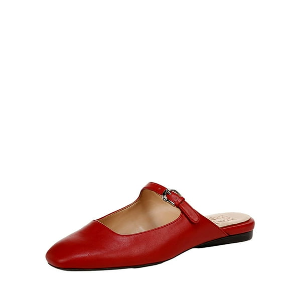 Naturalizer Apple Mary Jane Mules Red Faux Leather  J1151S2600 Women's Size 9