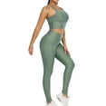 thumbnail image 5 of asdoklhq Yoga Pants for Women,Women Casual Solid Pocket Leggings Sports Nine-Point Yoga Pants, 5 of 9