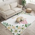 thumbnail image 2 of Area Rugs 4'x6'. Birds Flowers Carpet Runner Indoor Outdoor Rugs Home Decor Aesthetic, Spring Wedding Love Heart Botanical Leaf Non Slip Mats Washable Accent Rug for Living Room Bedroom, 2 of 8