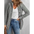 thumbnail image 1 of Suéter holgado de otoño e invierno de estilo europeo y americano, cárdigan de punto para mujer, 1 of 4
