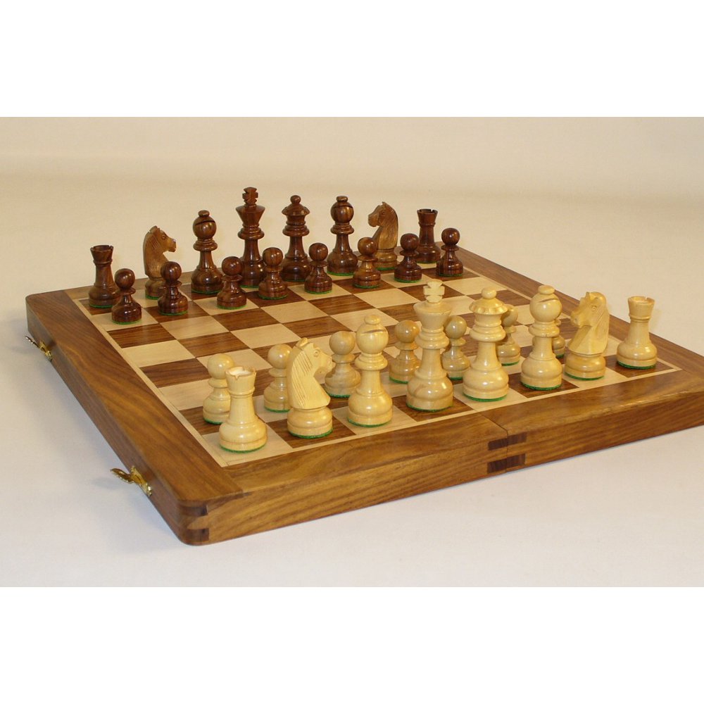 14'' Folding Wood Chess Set