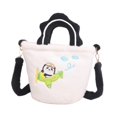thumbnail image 2 of Bolso de mano de felpa, bolso de hombro, bolso cruzado novedoso portátil con patrón de Panda suave, 2 of 9