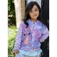 thumbnail image 5 of Disney Stitch Boys Girls Bomber Jackets Tie Dye Varsity Graphic Lightweight Sweatshirts Sizes 6-14, 5 of 8