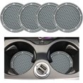 thumbnail image 1 of Yazoeia 4 PCS Bling Car Cup Coaster, 2.75 Inch Anti-Slip Anti-Scratch Cup Holder Insert Coaster, Sparkling Crystal Rhinestone Auto Cup Mat, Universal Interior Car Accessories (Gray) CJC912-115018, 1 of 6