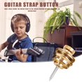 thumbnail image 1 of Botón De Correa Correa de guitarra con bloqueo de botón, correa de bajo eléctrico acústico antideslizante (dorado), 1 of 4