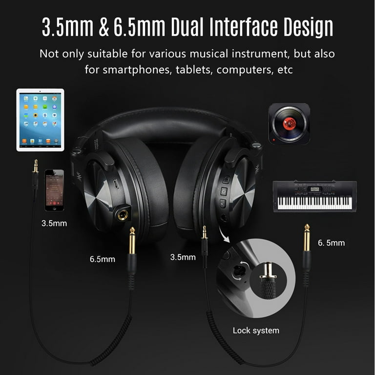 Wireless Wired Musical Instrument Monitor Headphones Wired
