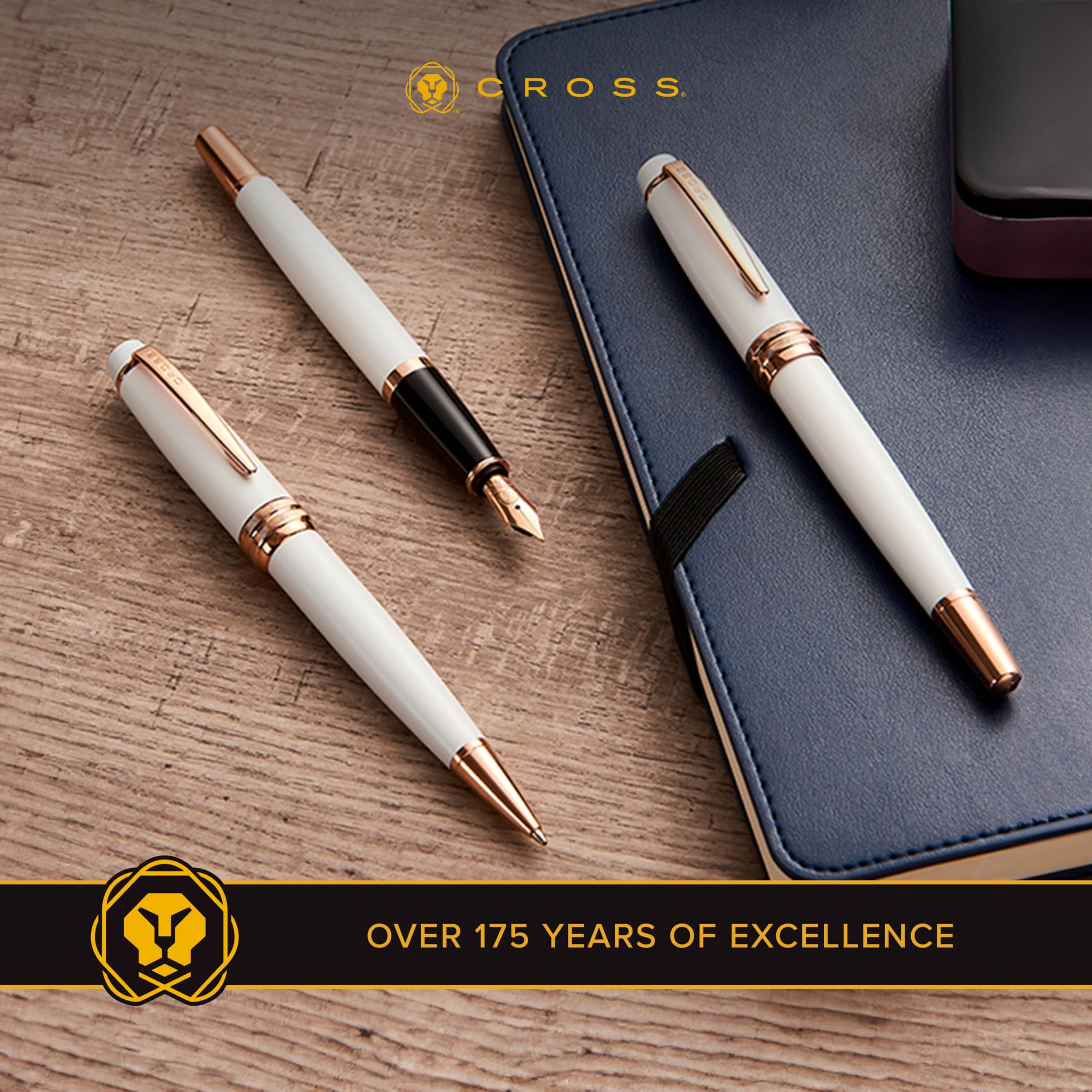 Cross Bailey™ Matte Gray Lacquer Rollerball Pen