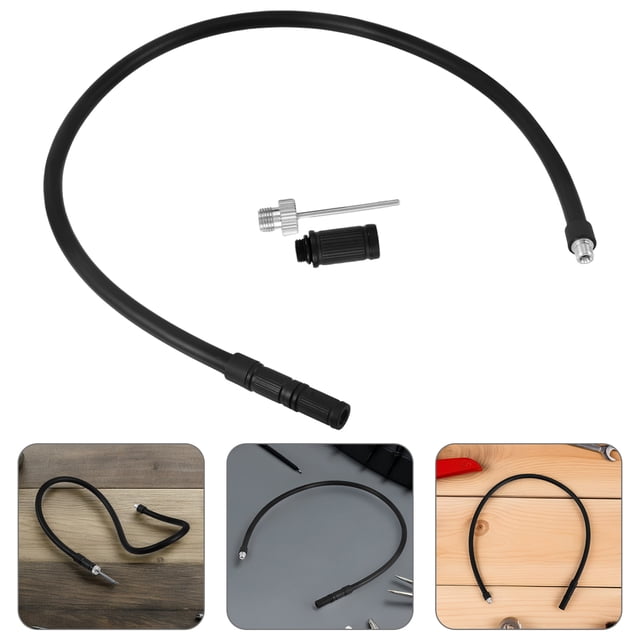 Luxshiny Motorcycle Inflation Extension 1 Set Of Black Rubber Fast Inflation For Vehicle Owners