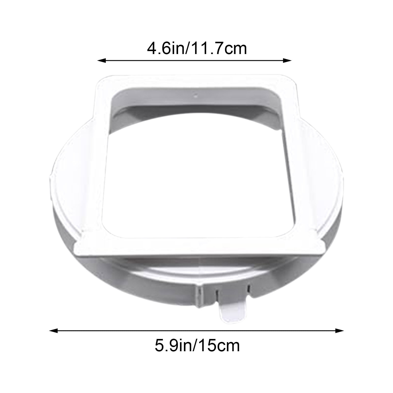 JilgTeok 4 Packs Portable AC Exhaust Hose Adapter 150mm for 5.9 Inch Vent Replacement Fits Most Air Conditioners Durable PVC Connector Left Right Hand Use Leak Proof