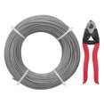 thumbnail image 1 of VEVOR T316 Deck Railing Cable, 1/8" Stainless Steel Wire Rope 300 ft with Cutter Kit, 7x7 Strands Construction Marine Aircraft Grade, 1 of 9