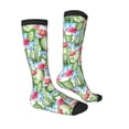 thumbnail image 3 of Haiem Flowers and Cactus Socks, Funny Novelty Crazy Design Cotton Socks Sports Socks Knee High Socks For Men, Women,1Pairs - Gift For Working Friends, 3 of 9