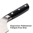 thumbnail image 6 of NULAS Chef Knife, 8" Professional High Carbon Japanese Steel Kitchen Knife with Ergonomic Handle, Black, 6 of 10