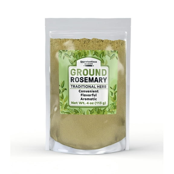 Unpretentious Ground Rosemary, 4 oz, Cooking Herb, Aromatic Flavor, Steak & Lamb
