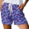 thumbnail image 2 of Beach Shorts for Women 2026 Summer Casual Lightweight Relaxed Fit Elastic Waist Swim Shorts with Pockets, 2 of 5