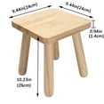 thumbnail image 3 of RICHYOUNG Wooden Step Stool for Adults, Small Wooden Stool, Square Stool Sitting Stool(Wood), 3 of 11