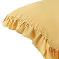 thumbnail image 5 of REGALWOVEN Queen(20"x30") Pillowcase with Envelope Closure, Ruffled Pillow Shams Set of 2, Yellow, 5 of 6