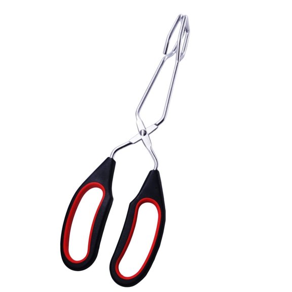 Chef-Approved Scissor Tongs, 9 1/2 Inch Stainless Steel Kitchen Gadget, Non-Stick Surface For Effortless Food Handling, Perfect For Cooking Enthusiasts