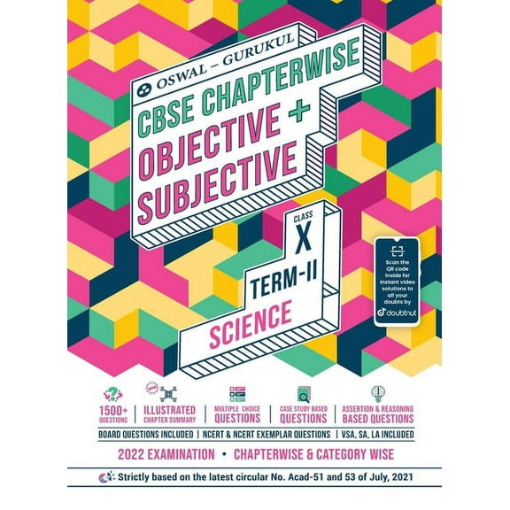 Science Chapterwise Objective   Subjective for CBSE Class 10 Term 2 Exam, (Paperback)
