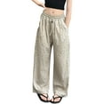 thumbnail image 2 of Huanglei Children Pants Open Bottom For Girls Casual High Elastic Waisted Drawstring Loose Fit Pockets Kid Cargo Sweatpants Streetwear Kids Active Jogger Pants, 2 of 6