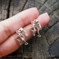thumbnail image 3 of 2 Way Frog Earrings for Frog Lover Jewelry Retro Stud Detachable Earrings Gift for Women, 3 of 5