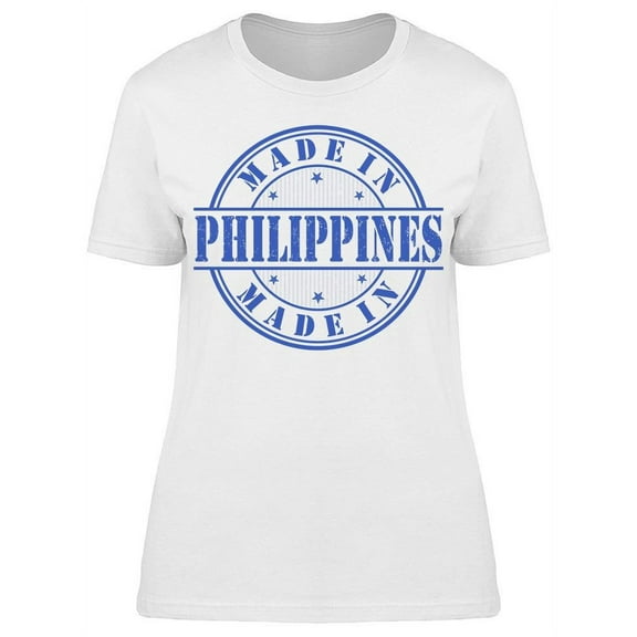 Made In Philippines Stamp T-Shirt Women -Image by Shutterstock, Female x-Large