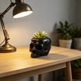thumbnail image 4 of DefiDgd Resin Small Skull Shaped Planter Pot,Multi FunctionStorage Bowl for Candy Snacks Succulent Cactus,Gothic Desktop Ornament for Halloween Home Office Indoor Tabletop Decor(Black), 4 of 6