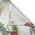 thumbnail image 3 of Ambesonne Hawaii Kitchen Curtains, Palm Trees Hibiscus, 55"x45", Reseda Green Pale Pink, 3 of 3