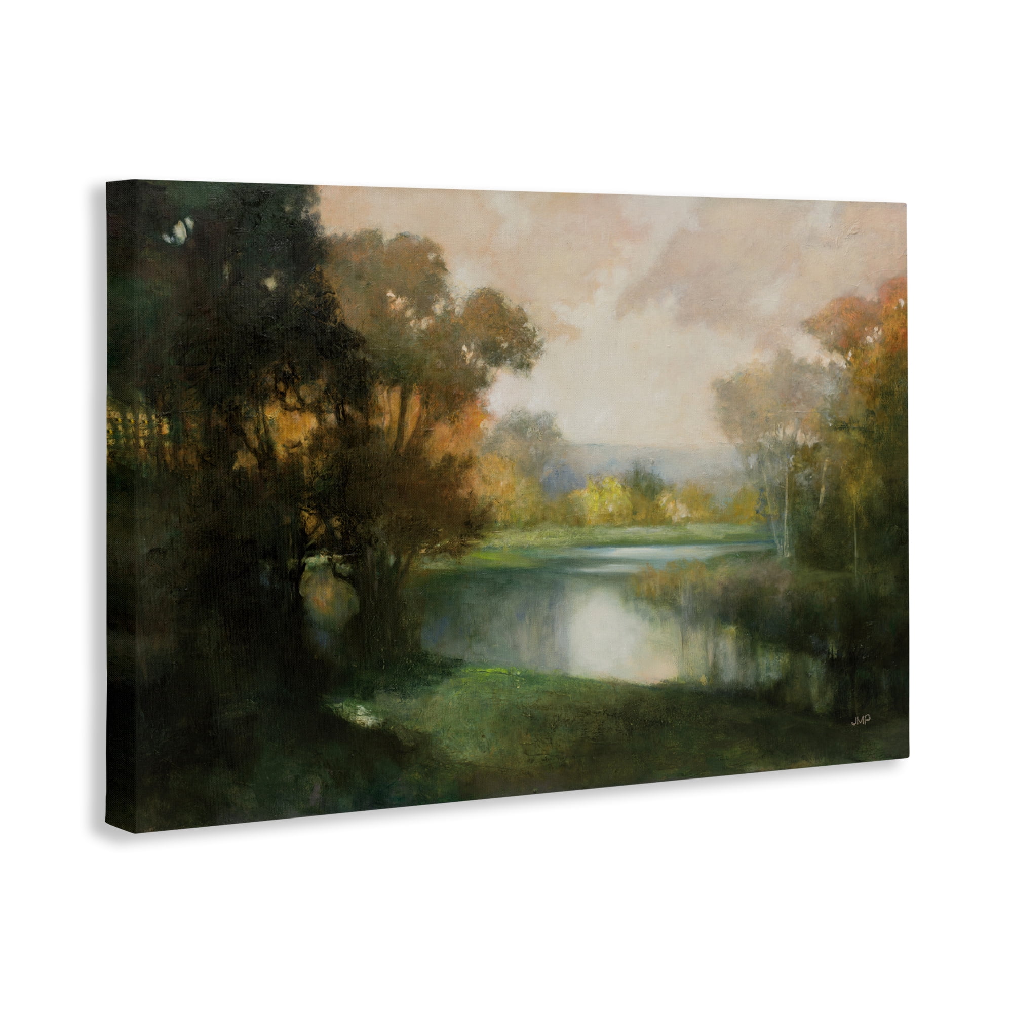 Stupell Industries Lakeside Morning in Autumn Light Canvas Wall Art, design by Julia Purinton