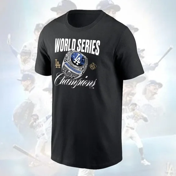 Dodgers 2025 World Series Champions Ring For Fans T Shirt