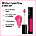 thumbnail image 2 of Revlon Liquid Lipstick, Face Makeup, Colorstay Satin Ink, Longwear Rich Lip Colors, Formulated With Black Currant Seed Oil, 014 Smokin, Hot, 0.17 Fl Oz (Pack Of 2), 2 of 3