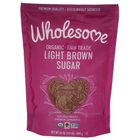 Wholesome Organic Light Brown Sugar - 24 Oz | Pack of 3