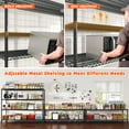 thumbnail image 5 of REIBII 60"W x 24"D x 65.3"H Wire Shelving 4 Shelf Storage Shelves with Wheels,2400lbs Total Capacity, 5 of 10