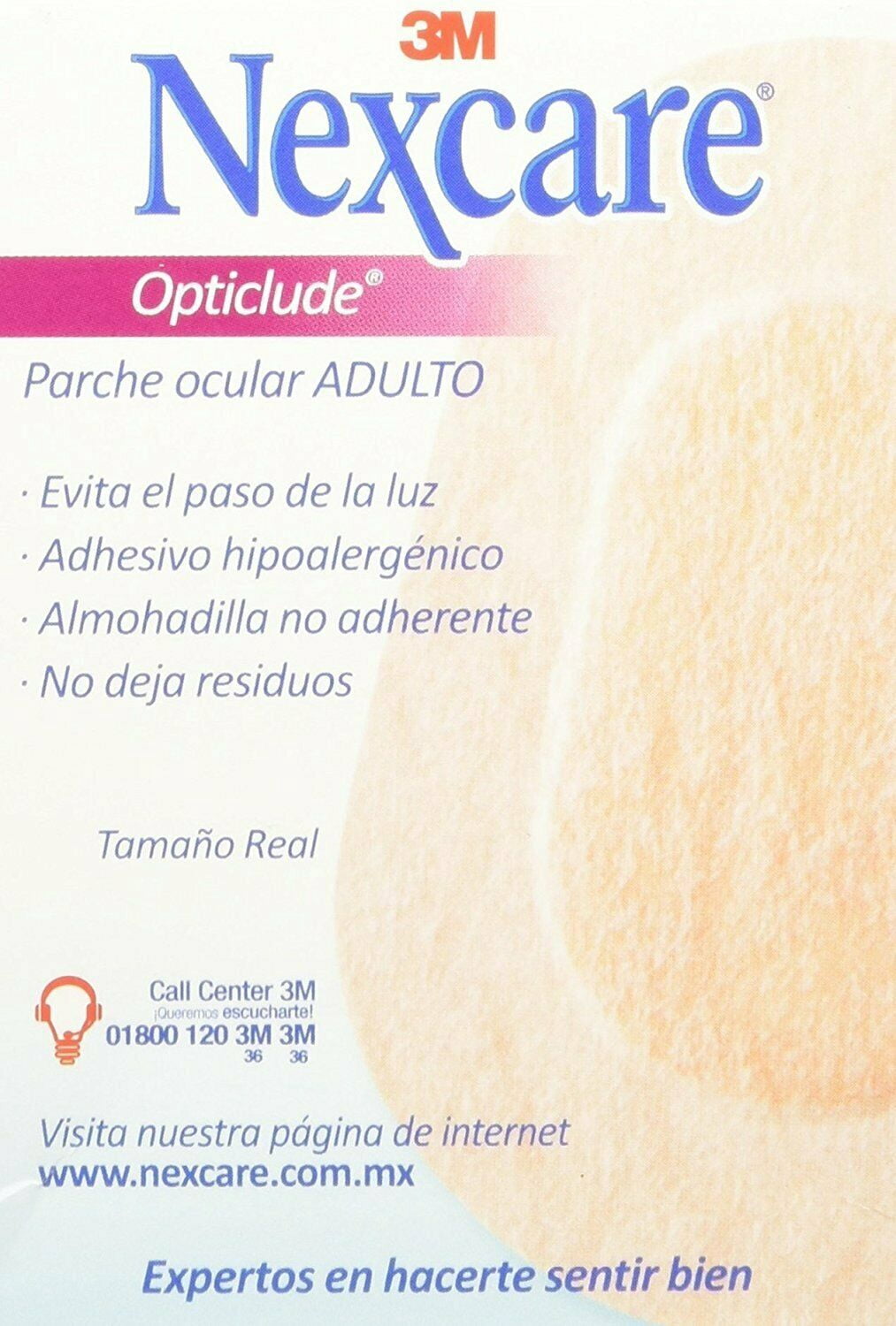 Nexcare™ Opticlude™ Orthoptic Eyepatch, Regular, 3.18in x 2.18in 20 patches/box