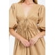 thumbnail image 4 of Blusa larga con abertura Roman Fashion /Juvenil, 6564 (Cafe) cafe G, 4 of 4
