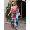 thumbnail image 2 of Sunforyou Kaftan Dresses for Women Plus Size Swimsuit Cover up Caftans Vneck Moo moo Dresses Loose Loungewear, 2 of 6