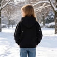 thumbnail image 6 of Zorckvet Girls' Black Outerwear Jackets for Little Kids/Big Kids, 6 of 9