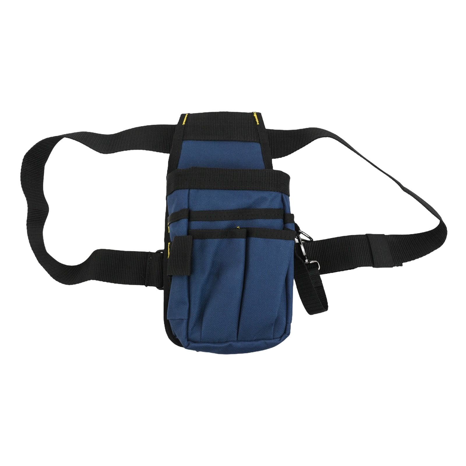 Electrician Tool Bag Waist Pouch With Multiple Pockets Adjustable Belt For High Altitude Work 600D Oxford Cloth Blue And Black D