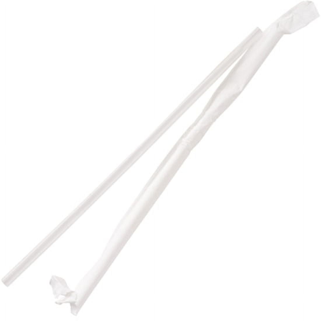 Genuine Joe Jumbo Translucent Straight Straws - 7.8" Length - 6000 / Carton - Clear