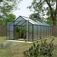 thumbnail image 4 of VEIKOUS 14' x 8' Walk-in Greenhouse for Garden Plants Greenhouse Kit w/Aluminum Frame, Lockable Door & 2 Roof Vents, 4 of 10