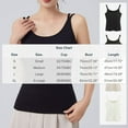 thumbnail image 3 of SwiftWear Women's Built-in Bra Cami Top Double Strap Sleeveless Summer Layering Tank Lightweight Sleepwear Tops​, Coffee, 3 of 3