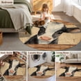 thumbnail image 5 of Round Rug 7Ft Washable Non-Slip, Farmhouse Cow Circle Area Rugs for Living Room Bedroom, Country Vintage Animals Wooden Grain Indoor Floor Mats Carpet Runner for Home Decor Aesthetic, 5 of 8