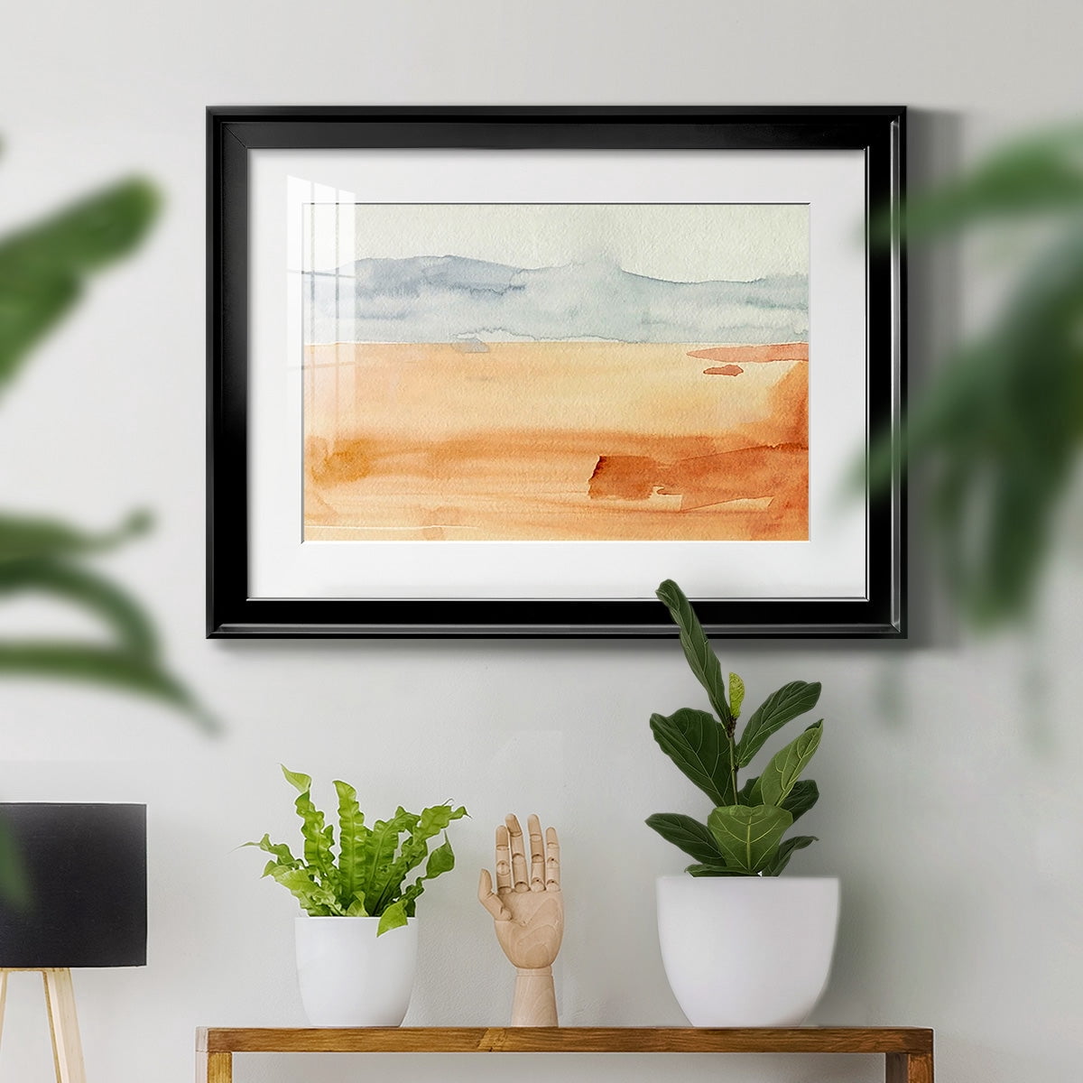 Ash Blue Horizon II Premium Framed Print - Ready to Hang