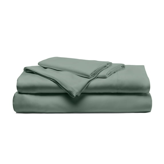Cariloha Resort Bamboo Viscose 4-Piece Bed Sheet Set - Odor-Resistant, Sustainable, Hypoallergenic, Soft and Durable - Flat and Fitted Sheets and Two Pillowcases - California King - Ocean Mist