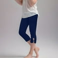 thumbnail image 2 of Ruyang Girls Capris Leggings Breathable Soft Toddlers 3/4 Cropped Pants Summer Belly 𝐒tretch Fitness Yoga Dance Pants Cropped, 2 of 6