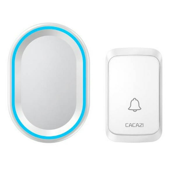 DPTALR CACAZI Home Security Wireless Smart Waterproof Doorbell LED light 58 Songs US
